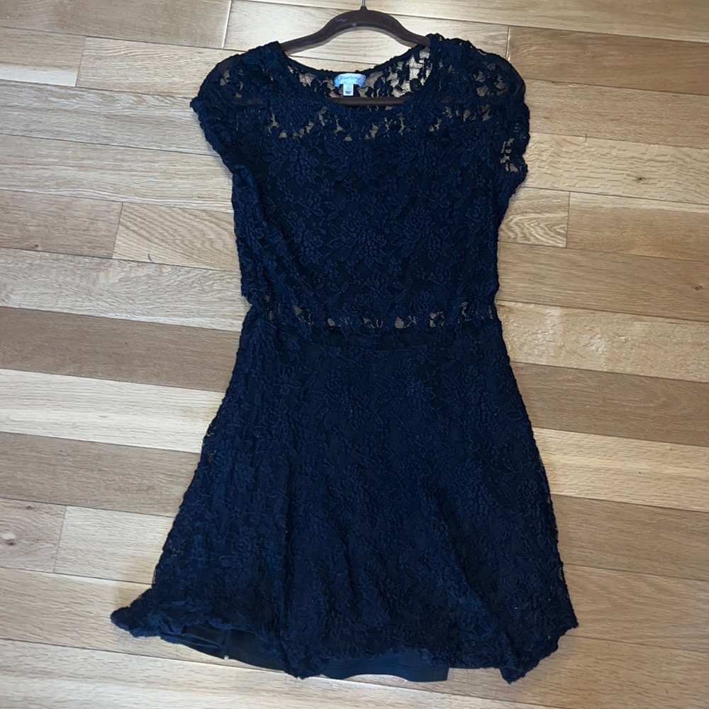 Black lace dress